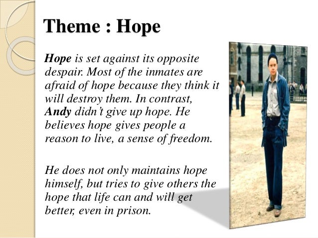 shawshank redemption sparknotes hope in shawshank redemption book